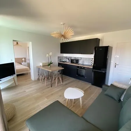 Ajaccio Magnifique T2 40m2 Centre Vue Au Bord De La Neuf 5 Personnes Clim Wifi Balcon Parking Prive Ferme