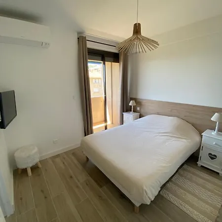 Ajaccio Magnifique T2 40m2 Centre Vue Au Bord De La Neuf 5 Personnes Clim Wifi Balcon Parking Prive Ferme